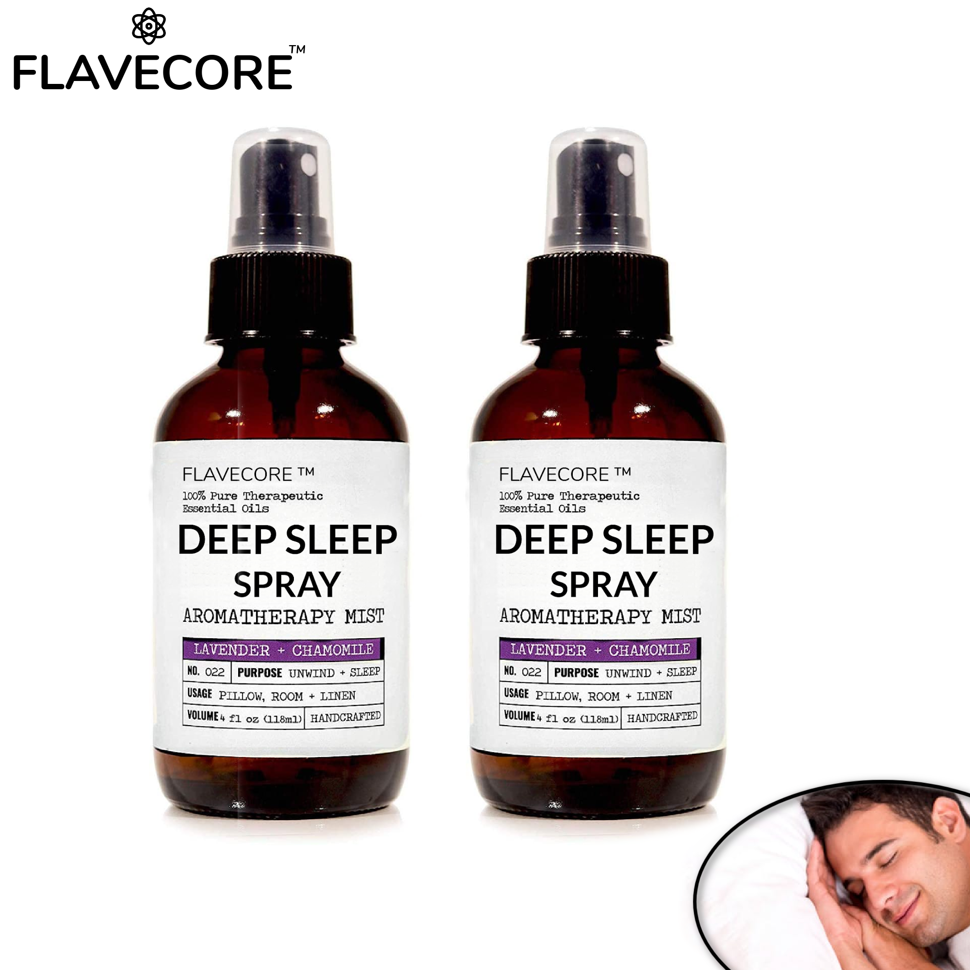 2 FlaveCore Deep Sleep Spray: Natural Sleep Aid
