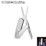 1 KS Knife - EDC Folding Pocket Knife and Scissors 2 in 1