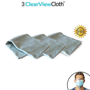 3 ClearView Cloth™ - Premium Anti-Fog Lens Cloth
