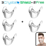 3 CrystalShield - Protective Transparent Mask (Buy 3, Get 2 FREE!)