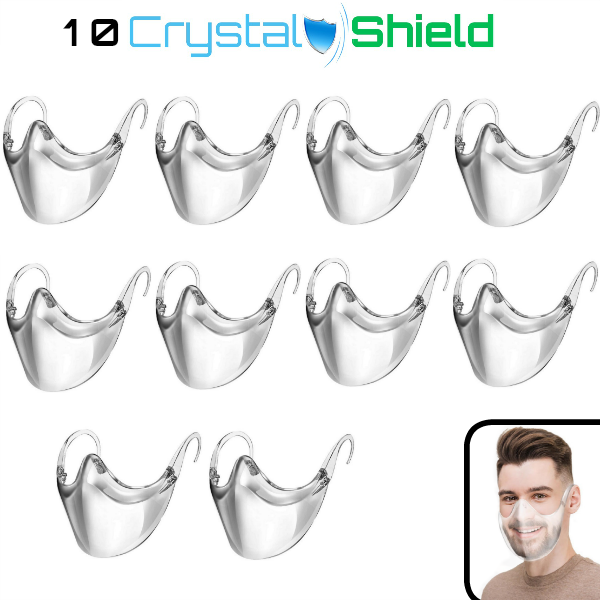 10 CrystalShield - Protective Transparent Mask (Special Family Offer)