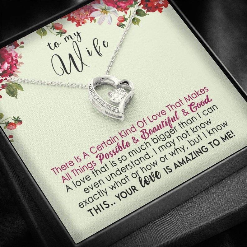 Forever Love Necklace (Silver 925 Shiny Finish)