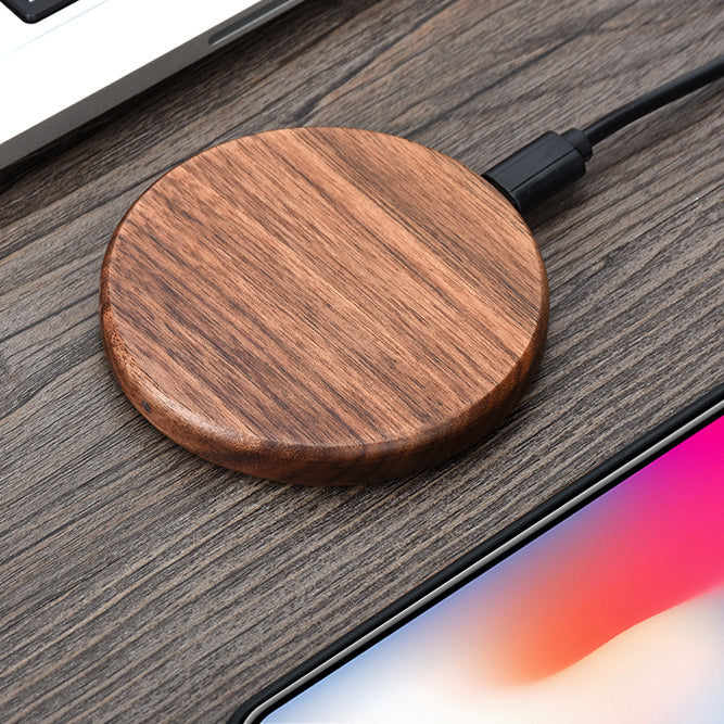 Woodie — Compact Wooden Stylized Wireless Charger