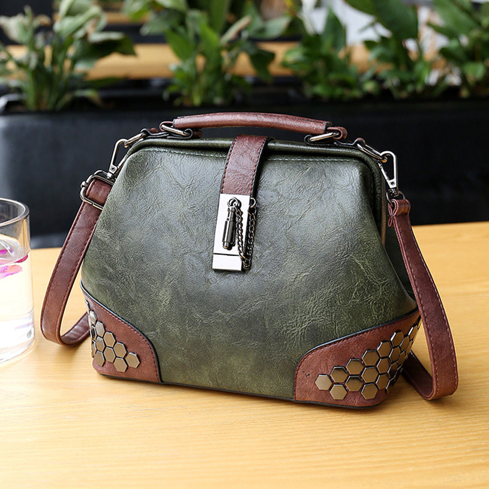 Mynti — Shell Leather Handbag