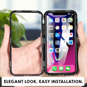 Magnet X — Elegant Full Protective 360 Degree Cover with Tempered Back Glass for iPhone X