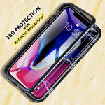 Magnet X — Elegant Full Protective 360 Degree Cover with Tempered Back Glass for iPhone X