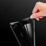 Slim Case for iPhone 7 6 6s plus, Transparent PC & TPU Silicone