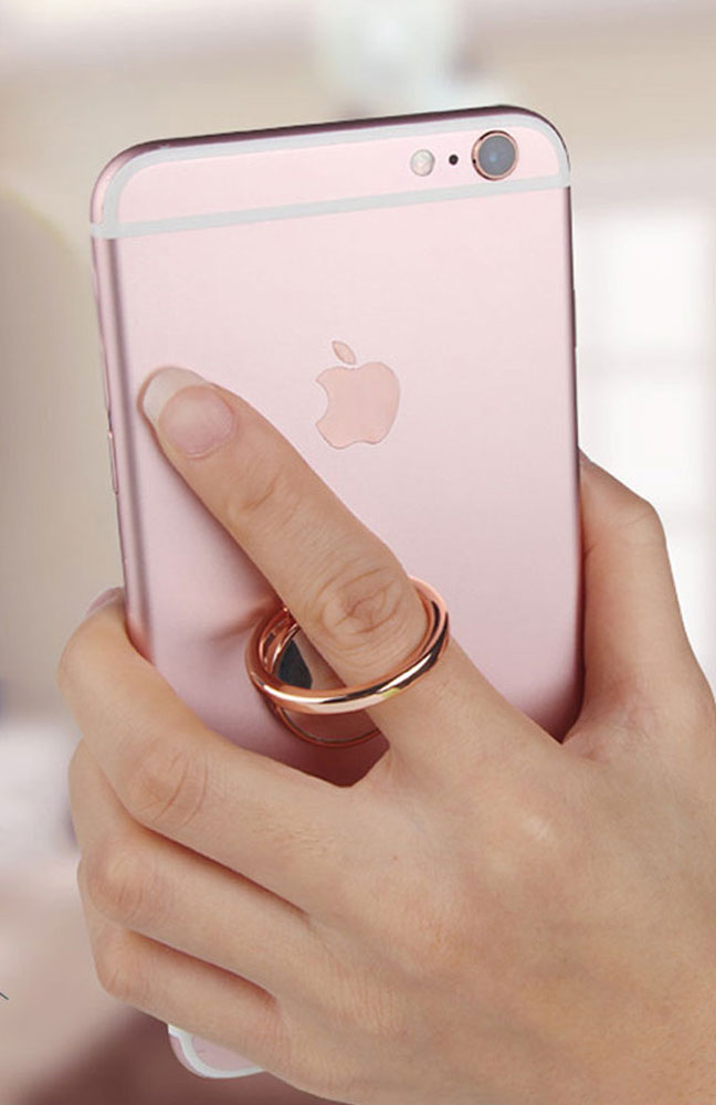 "Zoomtype" Mirror Ring Holder for iPhone
