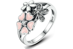 Blossom Beauty - Poetic Blossom Beautiful Silver Ring