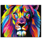 Rainbow Lion - Paint-by-Number Kit