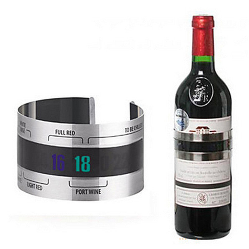 WineBand — Stainless Steel Wine Bracelet Thermometer